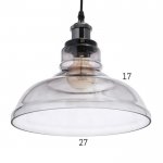 Светильник 40398/1 E27 40Вт черный-тонированный 28х28х26-126 см