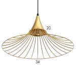 Светильник 40399/1 E27 40Вт золото 45х45х25-125 см