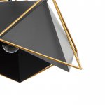 Светильник 40306/1 E27 40Вт черный-золото 40х40х50-150 см