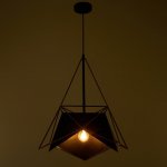 Светильник 40306/1 E27 40Вт черный-золото 40х40х50-150 см