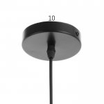 Светильник 40306/1 E27 40Вт черный-золото 40х40х50-150 см