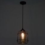 Светильник 88303/1 E27 40Вт черный 17х17х23,5-123 см