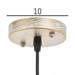 Светильник 88306/1 E27 40Вт белый с золотой патиной 18х18х25-125 см