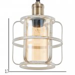 Светильник 88306/1 E27 40Вт белый с золотой патиной 18х18х25-125 см