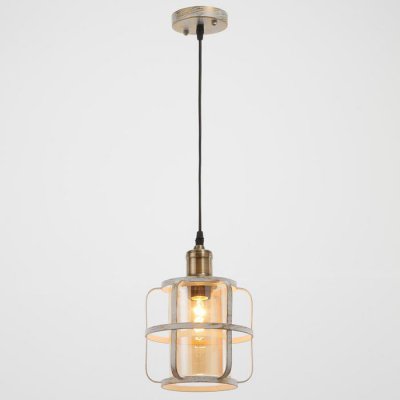 Светильник 88306/1 E27 40Вт белый с золотой патиной 18х18х25-125 см