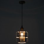 Светильник 88306/1 E27 40Вт белый с золотой патиной 18х18х25-125 см