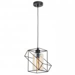 Светильник 88308/1 E27 40Вт черный 22х22х20-120 см