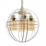 Светильник 88312/4 E27 40Вт белый с золотой патиной 40х40х40-95 см