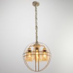 Светильник 88312/4 E27 40Вт белый с золотой патиной 40х40х40-95 см