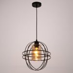 Светильник 88313/1 E27 40Вт черный 28х28х29-129 см