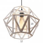 Светильник 88316/1 E27 40Вт белый с золотой патиной 34х34х26-126 см