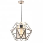 Светильник 88316/1 E27 40Вт белый с золотой патиной 34х34х26-126 см