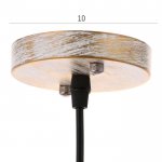 Светильник 88316/1 E27 40Вт белый с золотой патиной 34х34х26-126 см