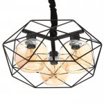 Светильник 88317/3 E27 40Вт черный 48х48х19-119 см