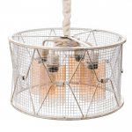 Светильник 88321/4 E27 40Вт белый с золотой патиной 45х45х25,5-80 см