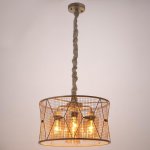 Светильник 88321/4 E27 40Вт белый с золотой патиной 45х45х25,5-80 см