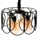 Светильник 88322/4 E27 40Вт черный 40х40х23-78 см