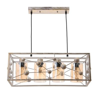 Светильник 88323/4 E27 40Вт белый с золотой патиной 63,5х14х26-91 см