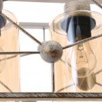 Светильник 88323/4 E27 40Вт белый с золотой патиной 63,5х14х26-91 см