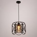 Светильник 88327/1 E27 40Вт черный 26х26х23-123 см