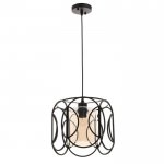 Светильник 88327/1 E27 40Вт черный 26х26х23-123 см