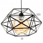 Светильник 88328/1 E27 40Вт черный 34х34х20-120 см