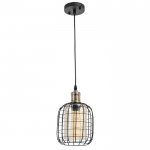 Светильник 88331/1 E27 40Вт черный 16х16х26-126 см