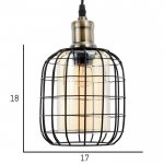 Светильник 88331/1 E27 40Вт черный 16х16х26-126 см