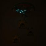 Люстра 86202/6 E27 40Вт 7хLED подсветка синий-розовый-белый 49х49х18-98 см