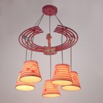 Люстра 86204/5 E27 40Вт розовый 59х54х27-107 см