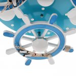 Люстра 86206/7 30xLED 33Вт белый-синий 66,5х66,5х18 см