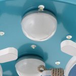 Люстра 86206/7 30xLED 33Вт белый-синий 66,5х66,5х18 см