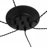 Светильник "Паук" черный, провод витой 6x40W E27 80x80x90 см