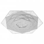 Светильник c ПДУ 69533/1 LED 132Вт диммер белый 44,5х50х6,5 см