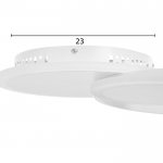 Светильник c ПДУ 69534/3 LED 48Вт диммер белый 43х56,5х9 см