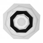 Светильник c ПДУ 69537/1 LED 144Вт диммер белый-черный 36х36х4,5 см