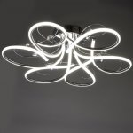 Светильник c ПДУ 69539/1 LED 102Вт диммер хром 71х71х17 см