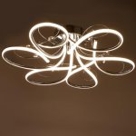 Светильник c ПДУ 69539/1 LED 102Вт диммер хром 71х71х17 см