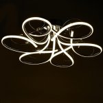 Светильник c ПДУ 69539/1 LED 102Вт диммер хром 71х71х17 см