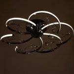 Светильник c ПДУ 69540/1 LED 72Вт диммер хром 65х65х18 см