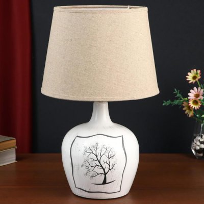 Настольная лампа 32036/1 E27 40Вт белый 30х30х44,5 см Настольная лампа 32036/1 E27 40Вт белый 30х30х44,5 см