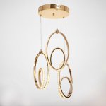 Светильник 86004/3 LED 69Вт 3000К золото 25х25х32-132 см