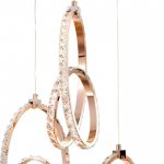 Светильник 86004/3 LED 69Вт 3000К золото 25х25х32-132 см