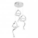 Светильник 86007/3 LED 75Вт 4000К хром 55х18х41-141 см