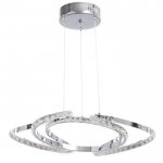 Светильник 86009/1 LED 80Вт 4000К хром 48х48х12-112 см