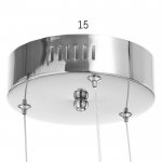 Светильник 86009/1 LED 80Вт 4000К хром 48х48х12-112 см