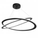 Светильник 86026/2 LED 153Вт 4000К черный 101х48х1,5-100 см