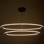 Светильник 86026/2 LED 153Вт 4000К черный 101х48х1,5-100 см