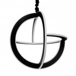 Светильник 86028/1 LED 115Вт 4000К черный 45х45х45-145 см