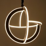 Светильник 86028/1 LED 115Вт 4000К черный 45х45х45-145 см